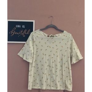 LC Lauren Conrad top lemons size M